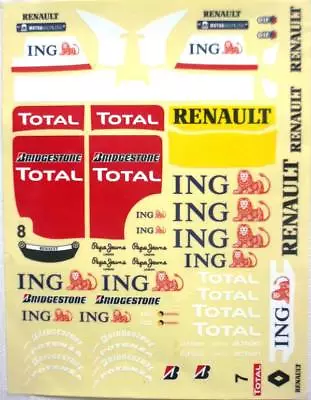 High Quality Decals. For  F103 F104 F109  Tamiya F1 Ing A4 • $12