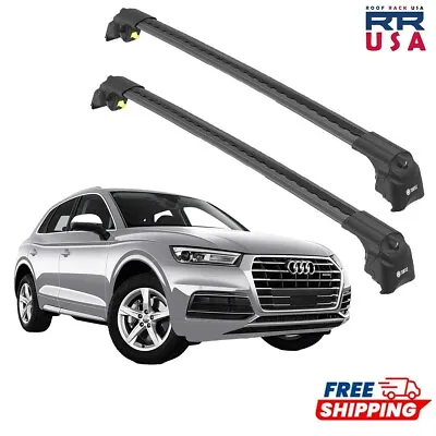 Fits AUDI Q5 FY SUV 2018 Roof Rack Cross Bars Black 2 Pcs • $190