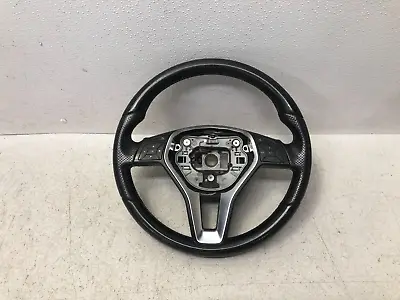 14 15 Mercedes W212 E-Class E250 Steering Wheel Assembly Black 1314 OEM • $158.39