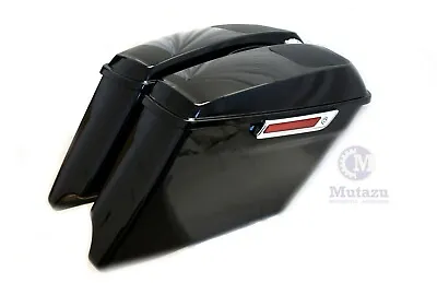 Black CVO Extended Stretched Bag W/ 6x9 Speaker Lids For 2014 UP Harley Touring  • $450