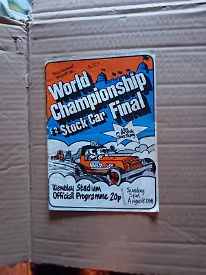 Brisca F2 Stock Car Racing World Final Programme Wembley 18th August 1974 • £17.95