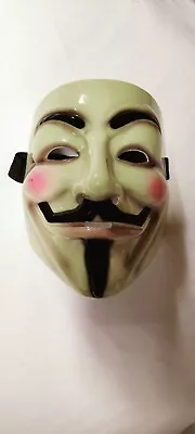 V For Vendetta Mask Adult Sized Elastic Band Guy Fawkes Halloween Cosplay • $17.99