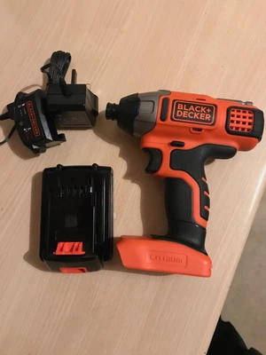 £45 • Buy Black & Decker 18v Impact Driver With 1.5ah Battery + Charger Cordless BDCIM18C1