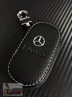 Suits Mercedes Benz & AMG Leather Key Case Key Fob Holder Australia Stock 🇦🇺 • $18.99
