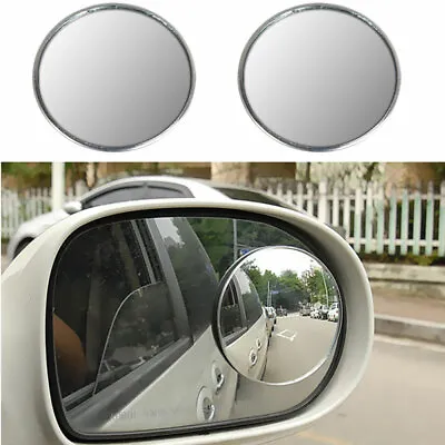 2PCS 4inch Rear View Mirrors Rearview Blind Spot Wide Angle Round Convex Safety • $13.94