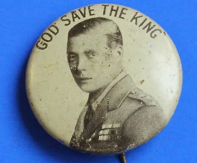 £9.99 • Buy 1936 Edward VIII  God Save The King  Badge, 32mm      [26146]