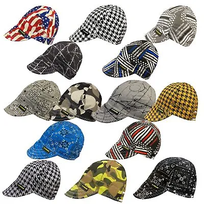 $9.99 • Buy NWT US Welder Reversible Welding Cap Hats Best Comeaux Supply 100% Cotton Fitted