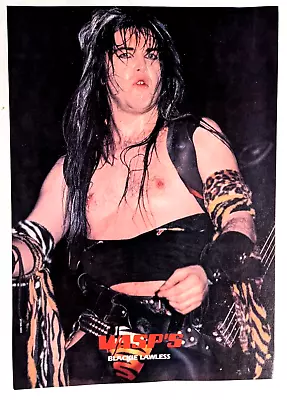 W.a.s.p. / Blackie Lawless Live / White Lion / Magazine Full Page Pinup Poster • $12.99