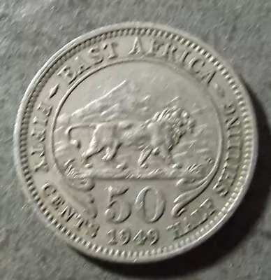 East Africa 50 Cent Coin Dated 1949 Very Nice Coin • £1.50