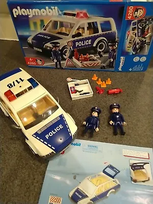 Playmobil 4260 Police Car Emergency Unit Set Original Box And Instructions  • £9.95