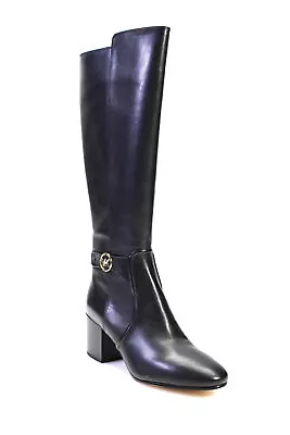 Michael Michael Kors Womens Knee High Carmen Boots Black Leather Size 10M • $109