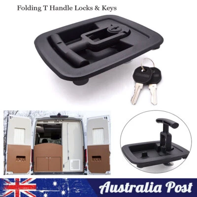 $22.75 • Buy Truck T-handle Lock With Keys Trailer Latch Camper RV Door Equipment Replacement
