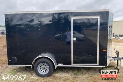 $4295 • Buy NEW 6X12 6 X 12 V-Nose Enclosed Cargo Trailer W/Ramp - ROCK SOLID CARGO