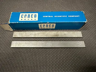 Vintage 2 Cenco Magnetic Transfer Parallel Blocks 8” X 3/4” X .33” Machinist • $29.95