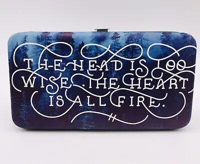 OwlCrate Raven King Wallet Maggie Stiefvater Head Too Wise Heart All Fire EUC • $12