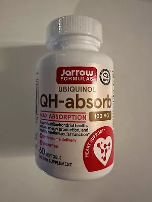 Jarrow Formulas Ubiquinol Qh-absorb 60 Softgels 100mg || POWERFUL ANTIOXIDANT • $27.99