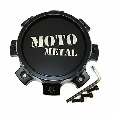Moto Metal S-Black Center Cap 6-3/4 OD Dually Closed For MO995 1079L171FMOSB-H44 • $35