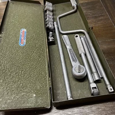 Vtg Artisan S-k Tools 3/8 Socket Ratchet Set Usa Only Example I Have Ever Seen • $99.99