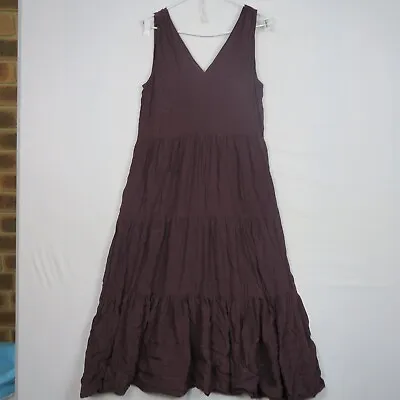 Witchery Womens Maxi Dress Size 8(AU) Or XS Black V-Neck Pleated Sleeveless • $29.99