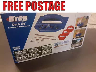 Kreg Deck Jig Kit Decking Tool For Concealed Deck Fixings. USA MADE KJDECKSYS20 • $58.95