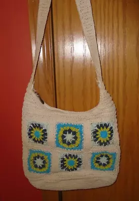 Vintage Studio Works Crocheted Boho Shoulder Purse • $15