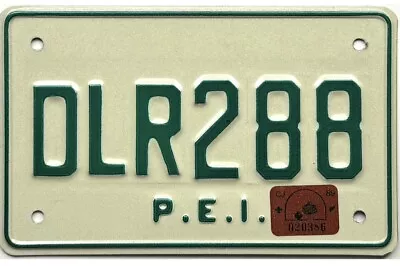 *99 CENT SALE* 1989 Prince Edward Island PEI MOTORCYCLE DEALER License Plate 288 • $0.99