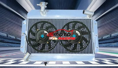 Alu Radiator+FAN FOR ROVER MG A MGA 1500 1600 1622 CC Twin Cam DeLuxe 1955-1962 • $170