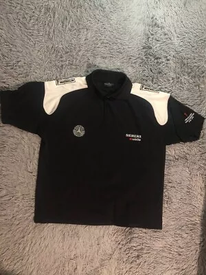 VINTAGE FORMULA 1 RACING SHIRT MERCEDES McLAREN SIEMENS MOBILE POLO SIZE XL • $30