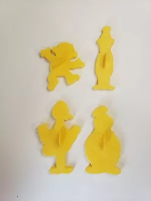 Vintage 1977 Sesame Street Plastic Cookie Cutters Big Bird Ernie Elmo Cookie  • $8.99