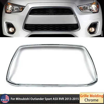 For 2013-2015 Outlander Sport ASX RVR Front Grille Molding Surround Frame Chrome • $52.99