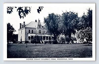 Postcard Ohio Woodsfield OH Children's Home Monroe County • $8