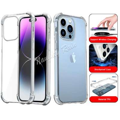 $6.89 • Buy Clear Shockproof Bumper Case Cover For IPhone 14 13 12 11 Pro Max XS XR 8 7 Plus