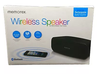 Memorex Bluetooth Speaker MW212 BK Universal Wireless Speaker Black NEW • $29.99