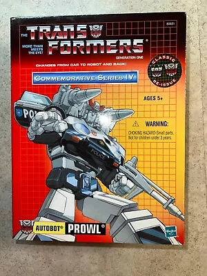 Hasbro Transformers Commemorative Series IV ReIssue PROWL NIB • $36