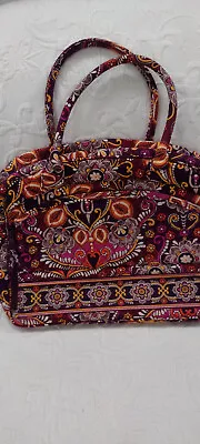 Vera Bradley Large Laptop Bag Safari Sunset Pattern Gently Used Many Pocket • $20