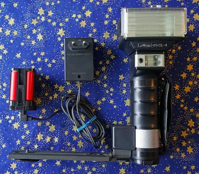 £16.70 • Buy Metz Mecablitz 45 CL-4 Rod Flash, With Battery Holder And AC Adapter