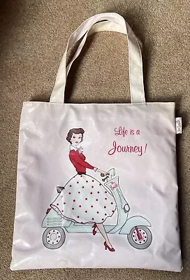 Vintage Mrs.Smith “Life Is A Journey” Shopping Bag • £5