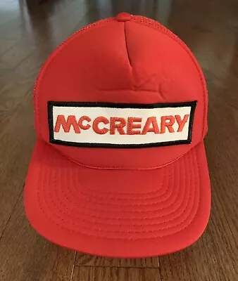 Vintage McCreary Tires Mesh Snapback Trucker Hat • $17