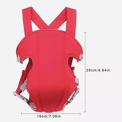 Baby Carrier Adjustable Infant Wrap Sling Hip Seat Newborn Backpack (Red) New. • £8.98