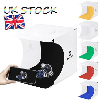 Photo Studio Lighting Box Green Screen Photography Backdrop LED Light Room Tent • £7.15