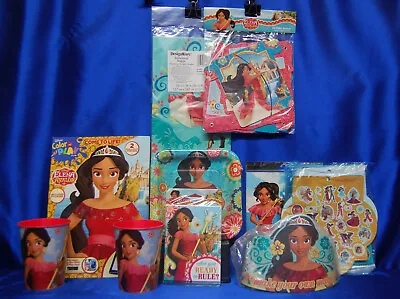 $34.99 • Buy Elena Of Avalor Party Set # 12   Plates  Tablecover Hats Invites Banner  Tattoos