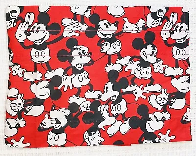 Disney Mickey Mouse Pair Red Black White Pattern Childrens Bedroom Valance • $18.99