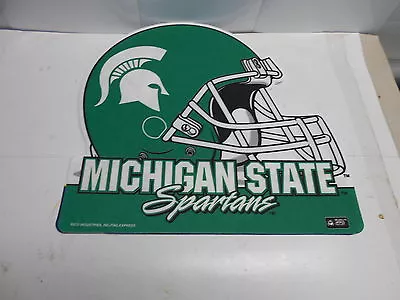 2 Michigan State Spartans Helmet Shaped Felt Pennants.  14-1/4  X 13-3/4 . MC49 • $7.99