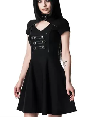 Killstar Dress Plus Size 4XL Black  Gothic Regiment Skater Gothic Steampunk • $49.99