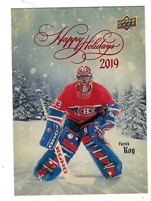 Upper Deck Montreal Canadiens Patrick Roy 5x7 SSP Holiday Christmas UDHC-2019 • $34.95