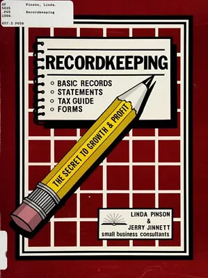 Recordkeeping : The Secret To Growth And Profit Linda Jinnett J • $5.02