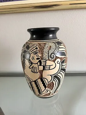 Beautiful Vintage Mexican Mayan Pottery Vase. (USED) • $59.99