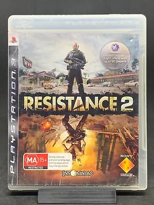 Resistance 2 PS3 PlayStation 3 Sony PAL No Manual *water Damage* • $7.25