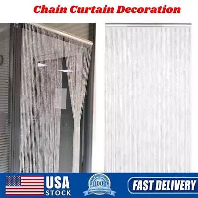 Metal Aluminum Chain Insect Fly Door Curtain Screen Pest Control 214.5 X 90CM • $65.99