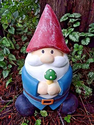 Latex Gnome Mold Plaster Concrete Mould 11 H X 7 W Heavy Duty Garden Rubber Form • $149.95